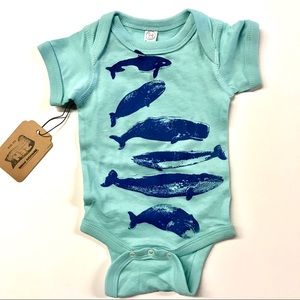 Whales baby suit